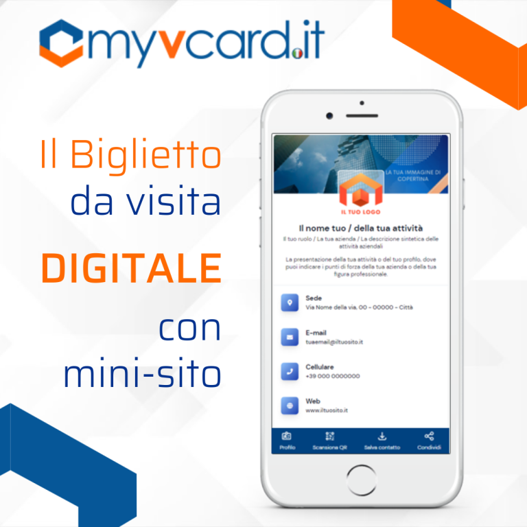 Nasce MyVCard.it, il Biglietto da Visita Digitale con Mini-Sito