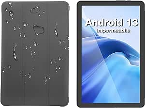 AGM PAD P1 Tablets PC, 10,36" 2K FHD IPS Android13 Rugged Tablet, 8GB+256GB/2TB TF, MTK G99, Doppi Altoparlanti BOX 1224, Batteria 7000mAh, Dual SIM 4G Tablet, Con Custodia di Protezione,5G WiFi GPS