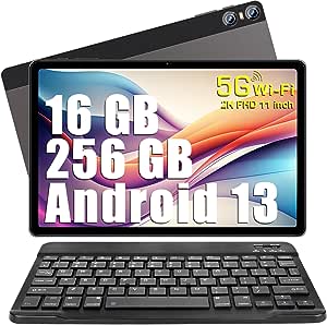SEBBE Android 13 Tablet 11 Pollici Tablets,16GB RAM 256GB ROM (TF