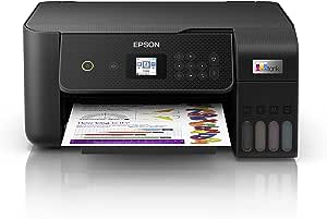 Epson EcoTank ET-2821 Stampante Multifunzione 3-in-1 A4, Serbatoi Ricaricabili Alta Capacità, 4 Flaconi Inclusi pari a 3600pag B/N 6500pag Colore, Display LCD USB Wi-Fi/Direct, Nero