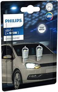 Philips Ultinon Pro3100 LED T10 lampadina di segnalazione per auto (W5W), 6.500K cool white