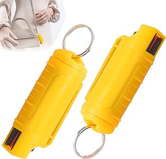 Acboor 2 Pezzi Portachiavi Spray al Pepe