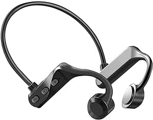 FTWR Cuffie Bluetooth 5.0,Cuffie a conduzione ossea,auricolari Bluetooth a conduzione ossea, auricolari sportivi con microfono,IPX7 Impermeabili,per ciclismo, palestra, guida