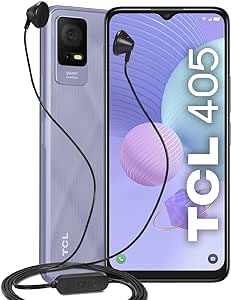 TCL 405 - Smartphone 4G 32GB, 2GB RAM, Display 6.6" HD+, Android 12 Go Edition, Dual Camera da 13 Mp, Batteria 5000 mAh, Dual Sim Lavander Purple [Italia]