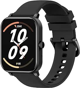 AcclaFit Smart Watch per Android iOS, 1.85" Full Touch Fitness Watch con Notifiche, Risposta/Chiamata, SmartWatch con Frequenza Cardiaca, Ossigeno Sanguigna, Contatore di Calorie per Uomo Donna