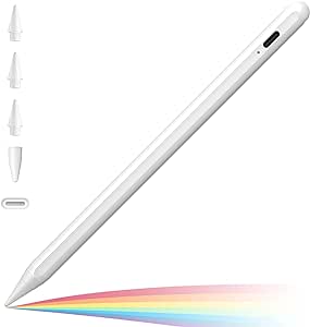 Penna per iPad(2022-2018),Cisteen con Sensibile all'inclinazione & Rigetto del palmo & Magnetica Stylus Penna per iPad 10/9/8/7/6a Generazione, iPad Pro 11/12.9", iPad Air 5/4/3, iPad Mini 6/5