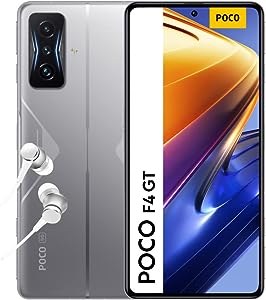 POCO F4 GT 5G - Smartphone 12+256GB, display AMOLED E4 120Hz 6,67 pollici, Snapdragon 8 Gen 1, tripla fotocamera 64MP, 4700mAh HyperCharge 120W, Knight Silver (IT+2 anni di garanzia)