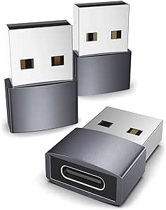 Syntech - Adattatore USB C femmina a USB maschio (3 pezzi), convertitore da tipo C a USB A, compatibile con iPhone 12 13 14 15 Pro Max, computer portatili, Caricabatterie, Samsung Galaxy