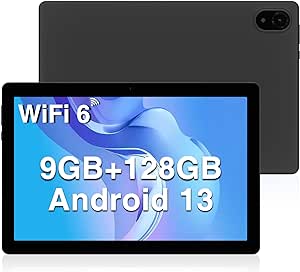 DOOGEE U10 Tablet 10 Pollici, 9GB RAM+128GB ROM/TF 1TB Tablet Android 13, Tablet Google GMS | Bluetooth 5.0 | WiFi-6 | 5060mAh | 1280 * 800 | 5MP+8MP | Widevine L1 | TÜV Certificato