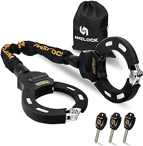 AMZLOCK Lucchetto per scooter elettrico con custodia AMZLOCK