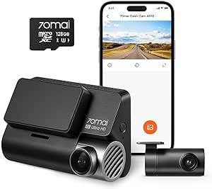 70mai Nuova Dash Cam 4K A810 Fronte e 70mai