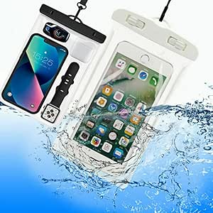 2 Pezzi Custodia Impermeabile Smartphone Borsa Galleggiante Cover wangos