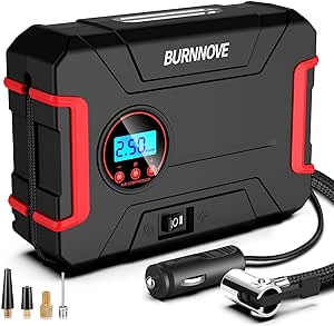 BURNNOVE Compressore Portatile per Auto 12V 120PSI Mini BURNNOVE