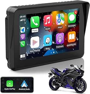 CARabc 5 Pollici Moto Touch Screen CarPlay Navigatore CARabc