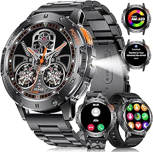 DREMAC Smartwatch Uomo con Torcia DREMAC EF5-Q